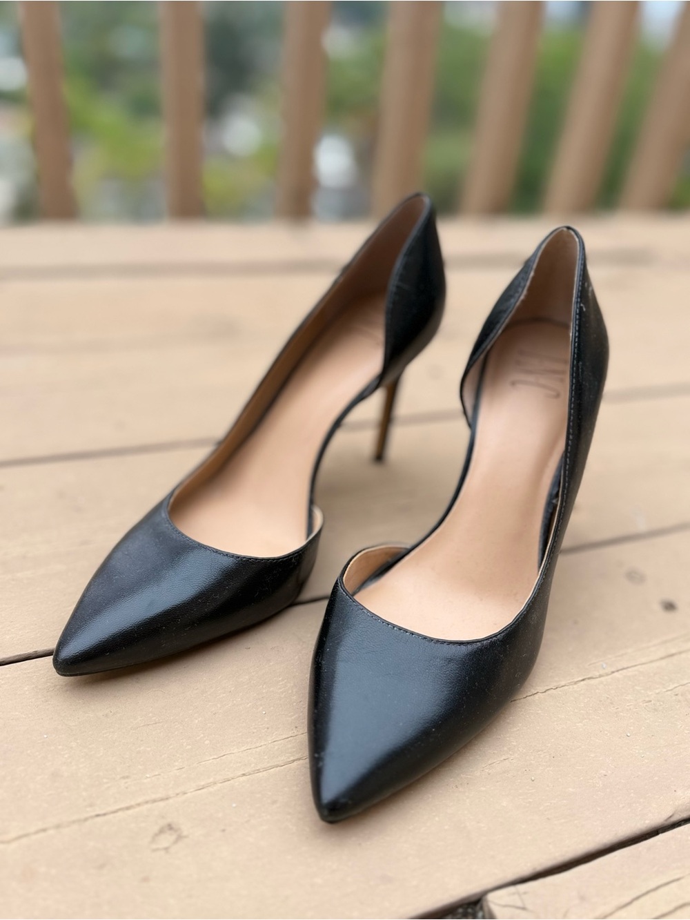 INC International Concepts Black Pointed-Toe Stiletto Pumps